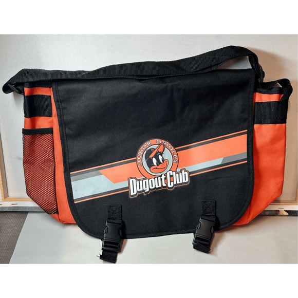 Baltimore Orioles Junior Orioles Dugout Club Messenger Bag Team Giveaway 18”x11” - Picture 2 of 8